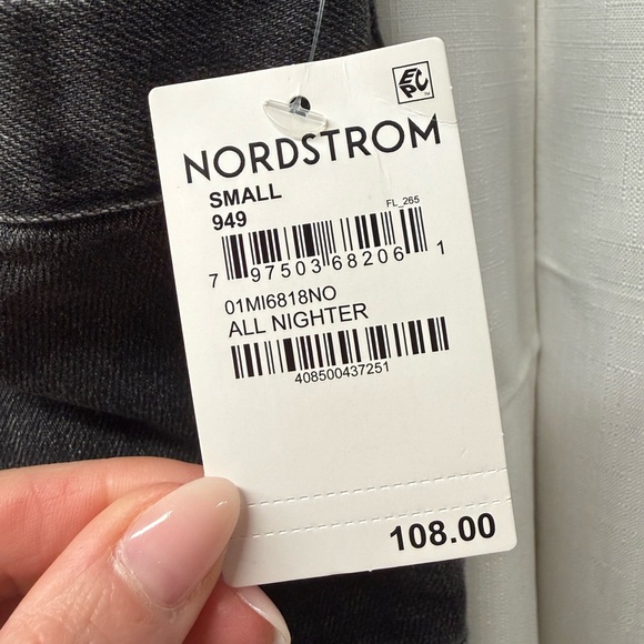 Blank NYC Sherpa Lined Denim Vest Black Sleeveless Jacket NWT Size S - Picture 2 of 8